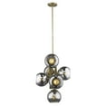 thumbnail image 5 of Lunette 6-Light Aged Brass Pendant, 5 of 5