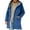 Blue, variant on Womens Winter Long Coats Sherpa Fleece Lined Zip Up Drawstring Hooded Puffer Jackets with Multi Pockets Waterproof Oversized Plain Padded Quilted Overcoat 2025 Winter Warm Down Jacket