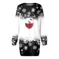 thumbnail image 3 of Vestidos de Verano 2025 Para Mujer, Moda de Otoño E Invierno, Estampado Navideño, Cuello Redondo, Manga Larga, Vestido Informal, 3 of 3