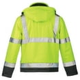 thumbnail image 2 of Hi Vis Heated Safety Bomber Jacket, Class 3, Detachable Hood, Small, SAFEGEAR, 2 of 4