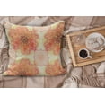 thumbnail image 2 of Mandala Fluffy Throw Pillow Cushion Cover, Hand Drawn Bloom Swirled Petals Oriental Retro Illustration, Rectangle Accent Pillow Case, 26" x 16", Burgundy Yellow Pink, by Ambesonne, 2 of 5