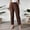 *Coffee, variant on ClodeEU Women's High Waisted Elastic Waist Tapered Cropped Pants,Casual Trousers with Pockets Army Green,Women's Plus L
