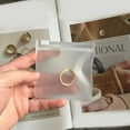 thumbnail image 6 of 5PCS Reusable Moisture-proof Waterproof EVA Frosted Necklace Bracelet Storage Organizer Jewelry Packaging Pouches Zipper Bags Transparent 9.5X10CM 5PCS, 6 of 6