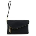 thumbnail image 4 of Envelope Wristlet Clutch Crossbody Bag with Chain Strap (Black), 4 of 10