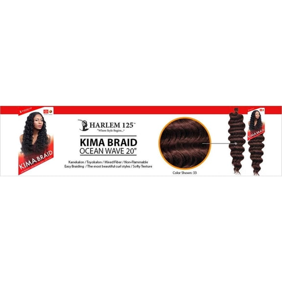 Synthetic Hair Braids Kima Braid Ocean 20" (4-Pack, P1B/27)