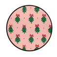 thumbnail image 2 of 36.2 Inch Round Floor Mat Green Trees and Red Bows Carpet Decor Rug for Living Room Bedroom, 2 of 6
