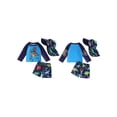 thumbnail image 2 of BemeyourBBs Toddlers Baby Boys 3 Piece Swimsuit Infant Bathing Suit Swim Shirt Trunk Shorts Set and Sun Hat Long Sleeve Dinosaur Swimwear Sunsuit UPF 50+ Rash Guard, 2 of 9