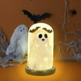 thumbnail image 5 of Eoozwa Cute Ghost Night Light Halloween Decor Warm LED Figurine for Home Party Shelf Mantel Indoor Spooky Decorations Battery Operated, 5 of 6