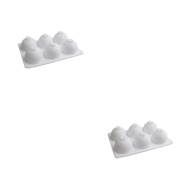 Inteprter Blanco Grado alimenticio aprobado por la Fácil de desmoldar y limpiar: para cualquier cocina Estabilidad de temperatura Fácil de naranja pequeña 2piezas
