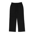 thumbnail image 6 of Clearance YLSDY Mens Lounge Linen Pants Straight Leg Casual Baggy Yoga Lightweight Drawstring Slacks with Pockets Black L, 6 of 9
