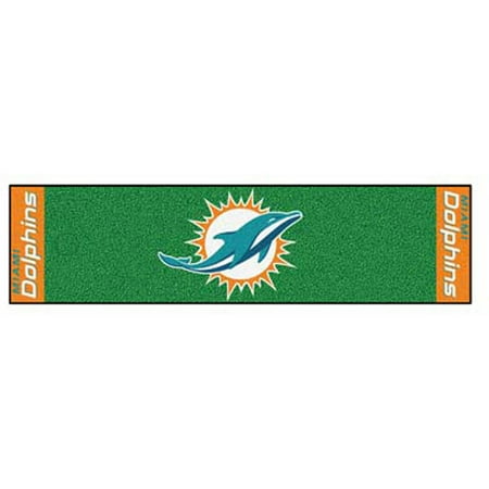 - FanMats NFL Miami Dolphins Putting Green Mat