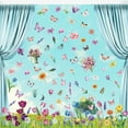thumbnail image 4 of Calcomanías florales para ventanas, extraíbles, decoración de primavera de PVC, pegatinas para ventanas de flores para oficina, cocina, puerta,, 4 of 8