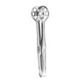 thumbnail image 3 of Accesorios de cocina Clip de cocina Diseño hueco Clip de comida de metal resistente con forma de balón de fútbol para acampar, la parrilla, , Plata, 3 of 8