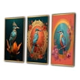 thumbnail image 3 of Designart "Nature Photography Blue Kingfisher" Animals Bird Framed Wall Art Set Of 3 - Blue Bird Frame Canvas Set For Living Room Decor, 3 of 6
