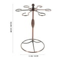 thumbnail image 2 of IDEANATEGRATE Wine Glass Holder Stand Coffee Iron 1 Piece 12.6x9.3x9.3in, 2 of 8