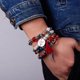 thumbnail image 2 of Pulseras bohemias apilables JM multicapa elásticas para mujeres y hombres Multicolor, 2 of 5