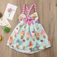 thumbnail image 2 of Bagilaanoe Toddler Baby Girl Summer Dress Print Sleeveless A-line Dresses 6M 12M 2T 3T 4T 5T Kids Casual Swing Sundress, 2 of 6