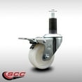 thumbnail image 2 of 3 Inch SS Nylon Swivel 1-1/4 Inch Expand Stem Caster Total Lock Brake SCC, 2 of 2