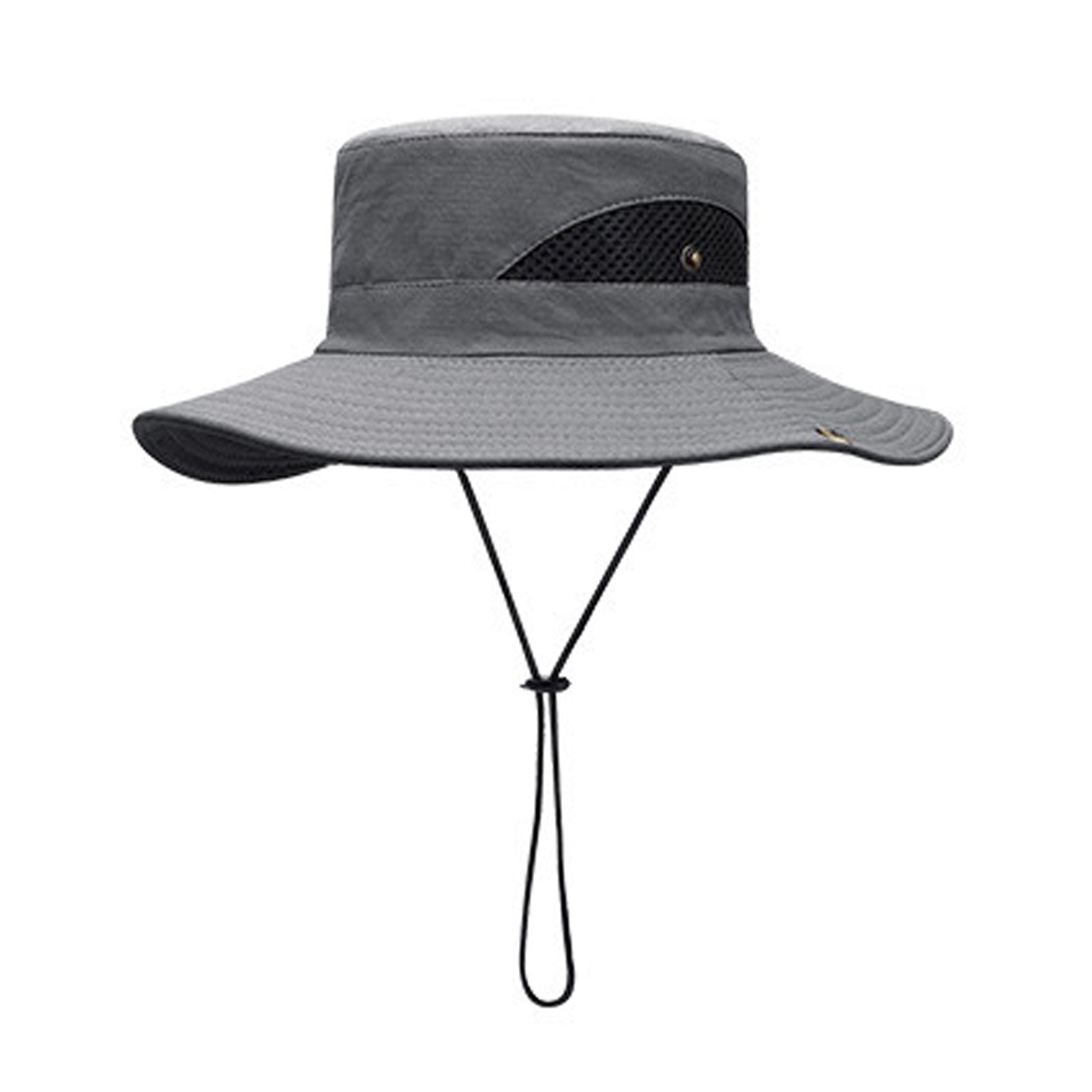 SSBSM Waterproof Men Hat Big Hat Brim 360 Degree Shading ...