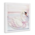 thumbnail image 2 of Stupell Industries Contemporary Pink Swan with Ribbon Canvas Art, 36 x 36, by Kim Allen, 2 of 8