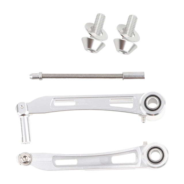 Eigraketly Pinza de freno para bicicleta V, accesorios modificados profesionales, tope de rueda de aleación de aluminio, Kit de frenado de brazo largo, Ciclismo Plata Eigraketly OD023869-03