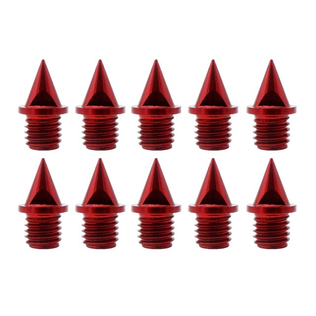 10pcs Al Aire Libre De Acero Al Carbono Spikes Spikes Reemplazo Rojo Sunnimix Rastrear picos