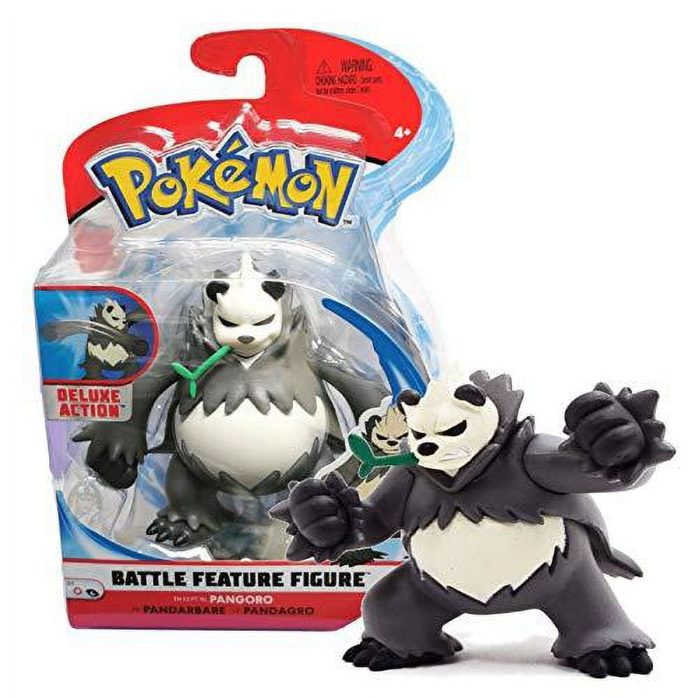 Pokémon - Battle Feature - Pandarbare (Pangoro) - 12cm Articulated  Pandarbarian Figure with Kick Function - Iron Fist