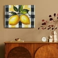 thumbnail image 4 of Chilfamy Lemons Print On Canvas Wall Decor for Bathroom and Bedroom, Ready To Hang Home Art Decor for Kitchen, Modern Wall Pictures 16x12in, 4 of 6