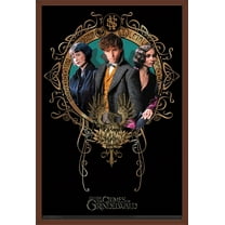 Fantastic Beasts: Crimes Of Grindelwald - Trio Wall Poster, 22.375" x 34", Framed