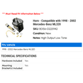 thumbnail image 2 of Horn - Compatible with 1998 - 2002 Mercedes-Benz ML320 1999 2000 2001, 2 of 2