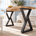 Z-shaped 28 IN Metal Furniture, Heavy Duty Industrial Steel Table for ...