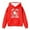 Red, variant on Cute Hoodies for Girls Cartoon Graphic Long Sleeve Oversized Sweatshirts Casual Pullover Sweater with Pocket