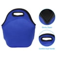 thumbnail image 4 of Neoprene Lunch Bags, 12"x6"x12" Thermal Lunch Portable Containers Bag, Blue, 4 of 6