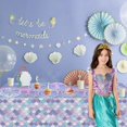 thumbnail image 4 of czcpp-Mermaid Party Decorations - 61Pcs Fish Scale Party Tableware Set, Under the Sea Ocean Theme Tablecloth, Plates and Napkins for Mermaid Scale Birthday Supplies, Serves 20, 4 of 4