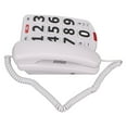 thumbnail image 3 of Teléfono Con Botones Grandes, Práctico Volumen Ajustable, Fácil Marcación, Teléfonos Fijos Domésticos Blancos De Alto Volumen Para El Hogar, 3 of 7