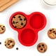 thumbnail image 4 of Hueveras de Silicona para Freidora de Aire, Bandeja Redonda de 3 Cavidades para Cupcakes, Moldes de Silicona para Horno Microondas, Pasteles Pequeños, Budines, Tartas, Hamburguesas de Desayuno., 4 of 7