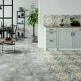 thumbnail image 4 of The Tile Life Garden Sunflower Gray Geometric Porcelain Floor & Wall Tile 8x8 in 25-Piece, 4 of 9