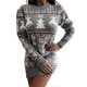 thumbnail image 1 of Knitted Dress Women\'s Christmas Dress Long Sweater, 1 of 2