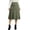 Army Green #27, variant on Faux Suede Midi Skirt for Women Vintage High Waisted A-Line Trendy Fall Winter Business Causal Skirts XL