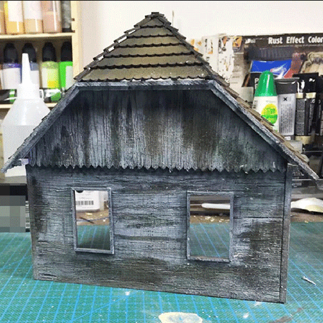 Manualidades de Bricolaje 3D Rompecabezas de Ruinas Casa 1/35 Diseños de en Miniatura Yotijar Casa de ruinas militares