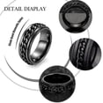 thumbnail image 2 of Qarigey 5 uds. De anillos de acero inoxidable para hombres, anillos giratorios Retro, anillos giratorios de cadena, anillos de descompresión para Ropa, zapatos y accesorios Miscelánea Numero 3, 2 of 6