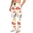 thumbnail image 2 of FORMRS Mens Pajama Pants with Pockets Sleepwear Lounge Bottoms Sizes S-2XL, White Mushroom, 2 of 7