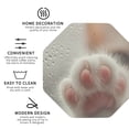 thumbnail image 3 of Junzan Raindrop Kitten Paw Print Coasters for Drinks - Leather Coasters Set of 4 for Coffee Table for Housewarming/Kitchen/Bar/Decor-Octagon, 3 of 6