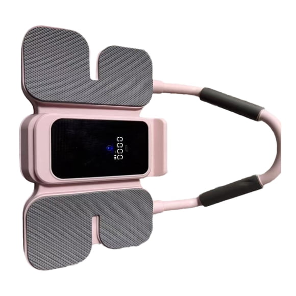 S SERENABLE Abdominal Roller Wheel Ab Machine Workout Equipment with Mobile Phone Holder Pink