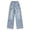 27Blue60, variant on WERYOUNG Girl's Denim Pants For Kids Cartoon Straight Leg Trousers Everyday Wear Elastic Waist Jeans For Girls Travel Party Trendy Bottom 5-6 Years