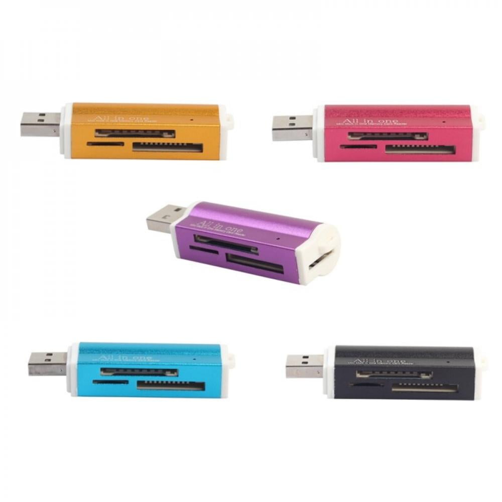 USB 2.0 All in 1 Multi Memory Card Reader for Micro SD SDHC TF M2 MMC MS PRO DUO 