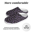 thumbnail image 6 of Lsque Bat Purple Pattern Womens Comfort Cotton on Scuff With Memory Foam and Anti-skid Sole Slipper-35/36, 6 of 7
