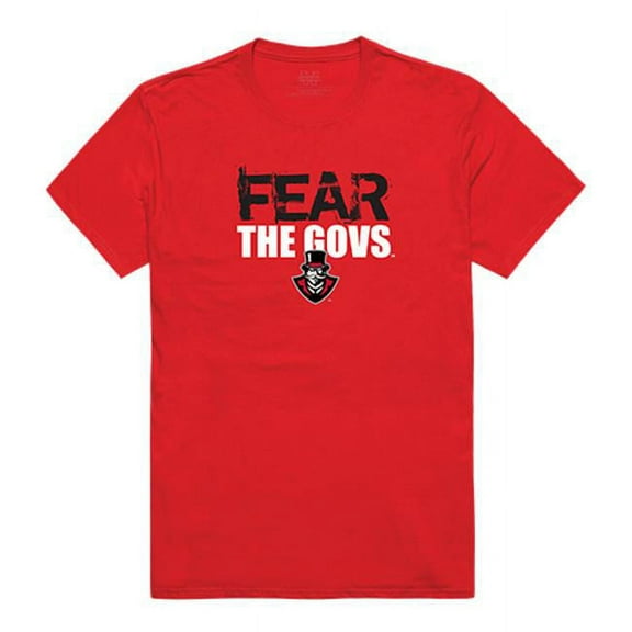 W Republic Apparel 518-105-R58-04 Austin Peay State University Fear College Tee Shirt - Red, Extra Large