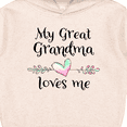 thumbnail image 3 of Inktastic My Great Grandma Loves Me Heart Great Grandchild Toddler Hoodie, 3 of 4