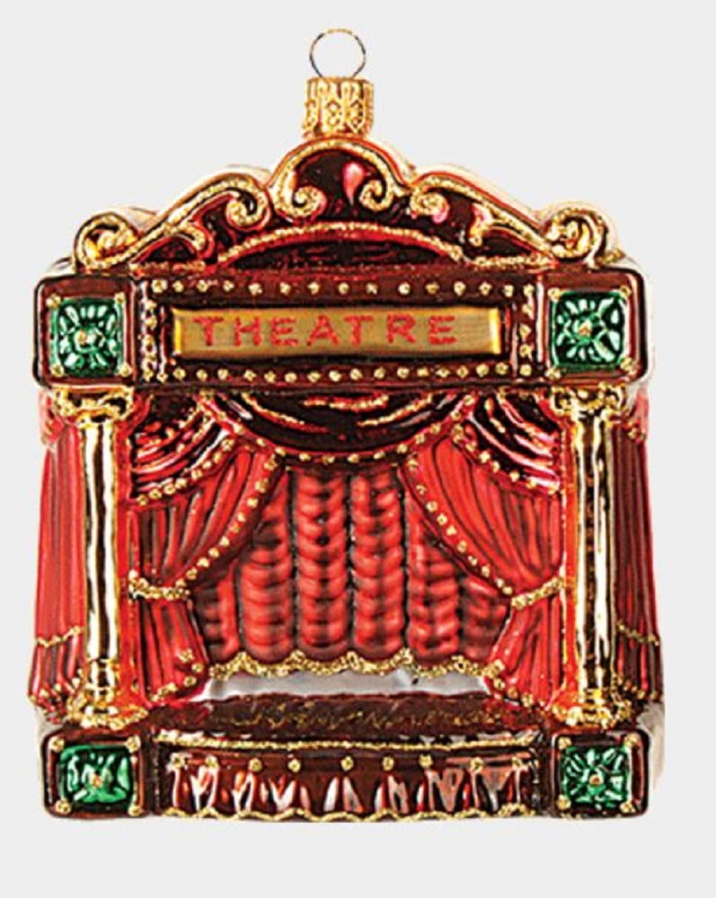 Theater Stage Polish Glass Christmas Ornament Theatre Plays Films